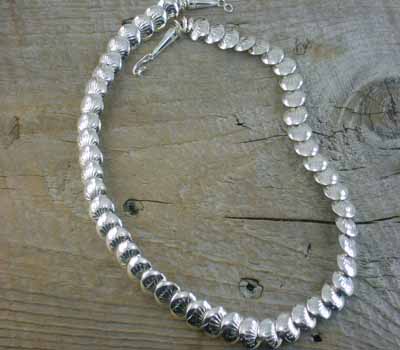 Native American Sterling Silver Concho Necklace